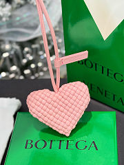 Colestore Bottega Veneta Charm Heart da Uomo di in Rosa  - 2