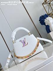 Colestore Louis Vuitton Confetti Collection Mini Capucines Taurillon Leather 21x14x8cm - 1