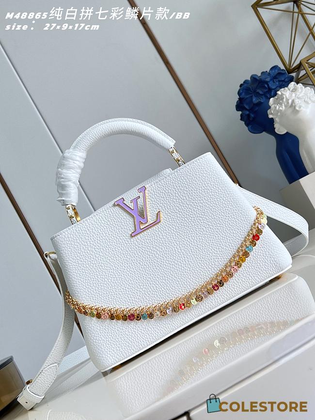 Colestore Louis Vuitton Confetti Collection Capucines BB Taurillon Leather 27x19x9cm - 1