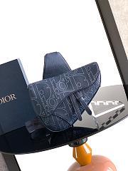 Colestore  Dior Saddle Bag Navy Blue Dior Gravity Outline Leather and Navy Blue Grained Calfskin 27 x 20 x 5cm - 1