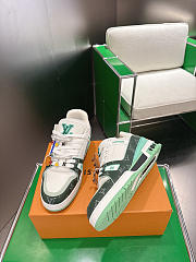 Colestore Louis Vuitton LV Trainer Sneakers Green  - 4