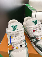 Colestore Louis Vuitton LV Trainer Sneakers Green  - 2