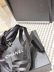 Colestore Chanel Sandals   Sheepskin & Silk  Black & White - 5