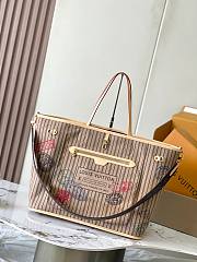 Colestore Louis Vuitton Neverfull Bandoulière Inside Out GM Monogram coated canvas/Stamped beige textile 39x32x19cm - 1