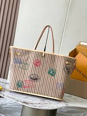 Colestore Louis Vuitton Neverfull Bandoulière Inside Out GM Monogram coated canvas/Stamped beige textile 39x32x19cm - 4