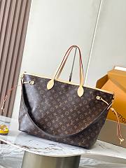 Colestore Louis Vuitton Neverfull Bandoulière Inside Out GM Monogram coated canvas/Stamped beige textile 39x32x19cm - 2