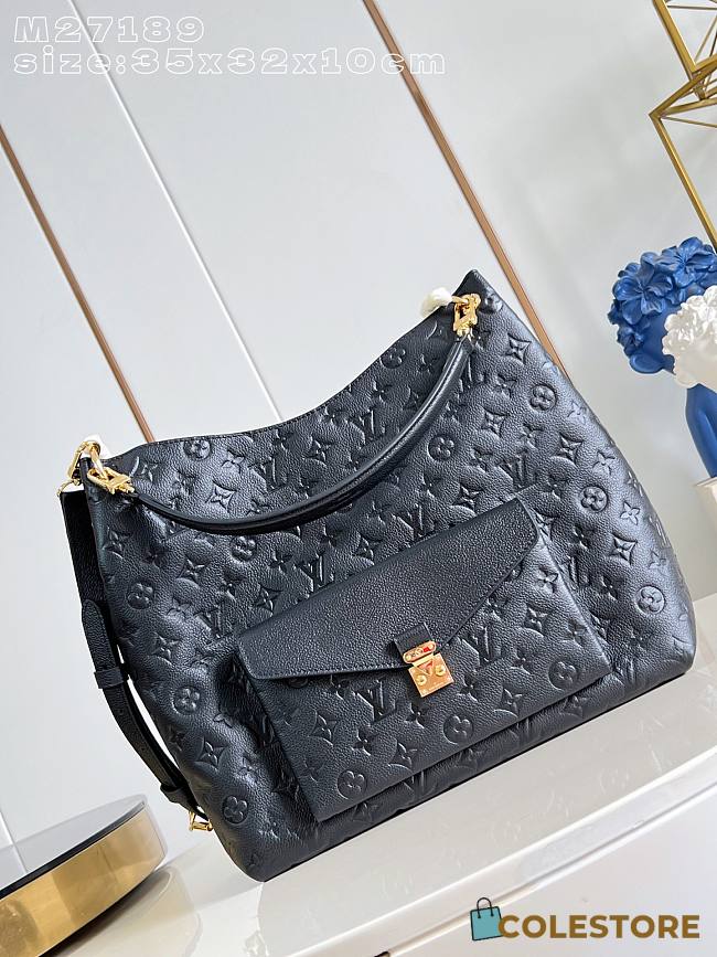 Colestore  Louis Vuitton Hobo Métis Monogram Empreinte Leather Black M27189 35 x 32.5 x 10 cm - 1