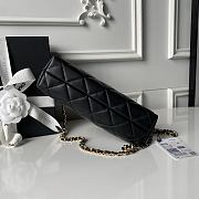 Colestore Chanel Small Shopping Bag   Lambskin & Gold-Tone Metal Black 25x16x7.5cm - 3