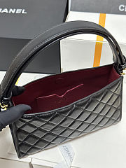 Colestore Chanel Small Top Handle Bag Lambskin Gold-tone metal Black 23x14x7cm - 4