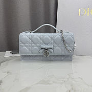 Colestore Dior My Dior Mini Bag Ice Blue Cannage Lambskin  21 x 11.5 x 4.5 cm - 1