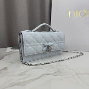 Colestore Dior My Dior Mini Bag Ice Blue Cannage Lambskin  21 x 11.5 x 4.5 cm - 4