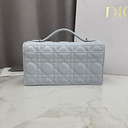 Colestore Dior My Dior Mini Bag Ice Blue Cannage Lambskin  21 x 11.5 x 4.5 cm - 3