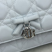 Colestore Dior My Dior Mini Bag Ice Blue Cannage Lambskin  21 x 11.5 x 4.5 cm - 2