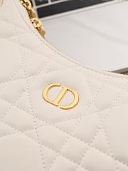 Colestore Dior Miss Caro Diorling Mini Bag with Chain Ivory Macrocannage Lambskin 19 x 17 x 7 cm - 5
