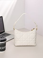 Colestore Dior Miss Caro Diorling Mini Bag with Chain Ivory Macrocannage Lambskin 19 x 17 x 7 cm - 4