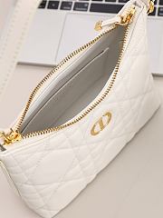 Colestore Dior Miss Caro Diorling Mini Bag with Chain Ivory Macrocannage Lambskin 19 x 17 x 7 cm - 2