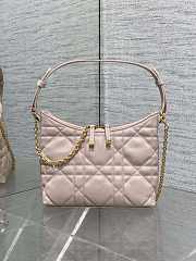 Colestore Dior Miss Caro Diorling Mini Bag with Chain Powder Pink Macrocannage Lambskin 19 x 17 x 7 cm - 4