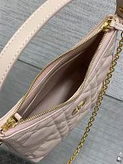 Colestore Dior Miss Caro Diorling Mini Bag with Chain Powder Pink Macrocannage Lambskin 19 x 17 x 7 cm - 2