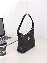 Colestore Dior Miss Caro Diorling Mini Bag with Chain Black Macrocannage Lambskin 19 x 17 x 7 cm - 6