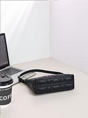 Colestore Dior Miss Caro Diorling Mini Bag with Chain Black Macrocannage Lambskin 19 x 17 x 7 cm - 5