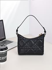 Colestore Dior Miss Caro Diorling Mini Bag with Chain Black Macrocannage Lambskin 19 x 17 x 7 cm - 4