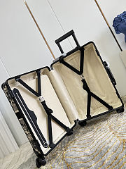 Colestore Dior Suitcase Blue and Ecru Toile de Jouy Reverse Embroidery 57x37x21cm - 3