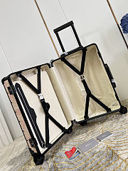 Colestore Dior Suitcase Ecru and Pink Toile de Jouy Embroidery 57x37x21cm - 5