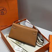 Colestore Hermes Kelly Elan Epsom in Brown Gold Hardware 27x15x5cm - 6