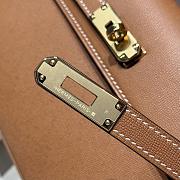 Colestore Hermes Kelly Elan Epsom in Brown Gold Hardware 27x15x5cm - 4
