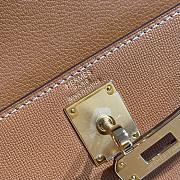 Colestore Hermes Kelly Elan Epsom in Brown Gold Hardware 27x15x5cm - 3