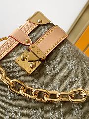 Colestore Louis Vuitton Side Trunk MM East West Green Denim M27451 28 x 15 x 7 cm - 2