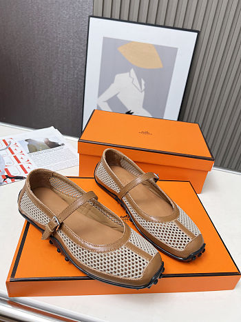 Colestore Hermes Kichu Ballet flat Beige Lin / Naturel
