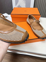 Colestore Hermes Kichu Ballet flat Beige Lin / Naturel - 4