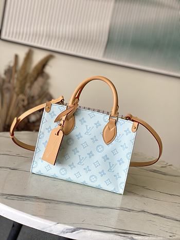 Colestore  Louis Vuitton OnTheGo PM Monogram Origine Bleu Courrier 25 x 19 x 11.5 cm