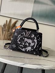 Colestore Louis Vuitton Capucines BB Crystal Embroidery Bag Black 27 x 17.3 x 9 cm - 1