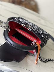 Colestore Louis Vuitton Capucines Mini Crystal Embroidery Bag Black 21 x 13.6 x 8 cm - 5
