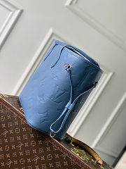 Colestore Louis Vuitton Neverfull MM Blue Jean 31 x 28 x 14 cm - 2