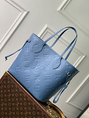 Colestore Louis Vuitton Neverfull MM Blue Jean 31 x 28 x 14 cm - 6
