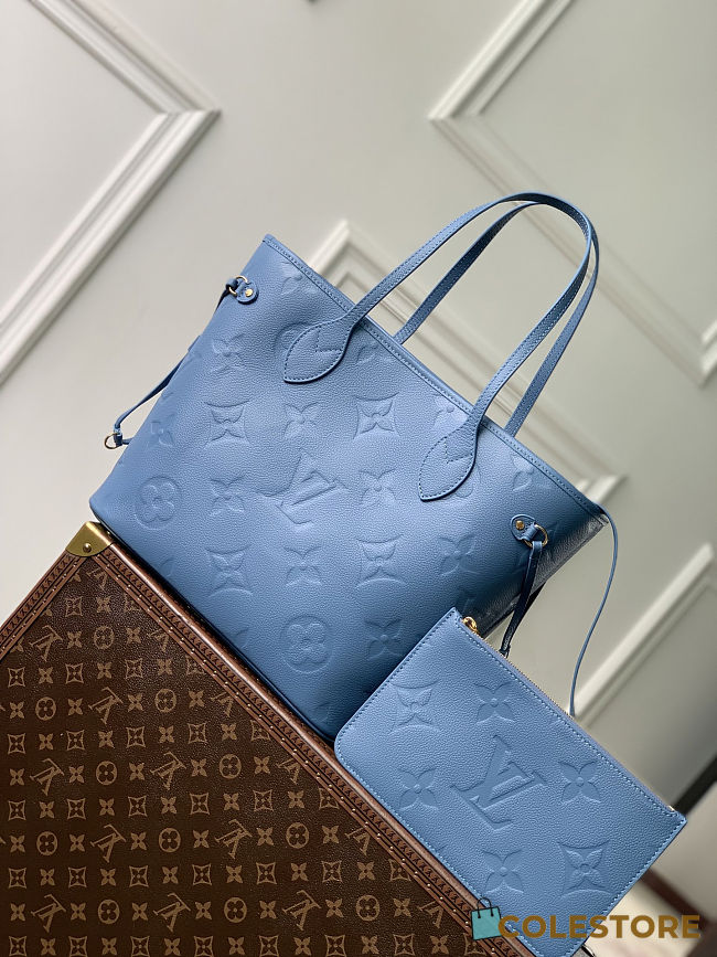 Colestore Louis Vuitton Neverfull MM Blue Jean 31 x 28 x 14 cm - 1