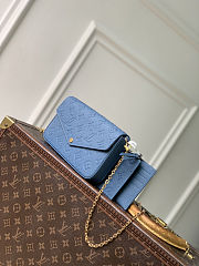 Colestore Louis Vuitton Pochette Félicie Blue Jean 21 x 3 x 12cm - 4