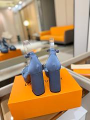 Colestore  Louis Vuitton Swing Platform Sandal Blue Jeans - 6