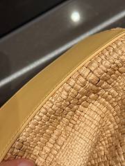 Colestore Chanel Shopping Bag   Braided Raffia & Gold-Tone Metal  Beige  26 x 40 x 12cm - 3