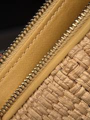 Colestore Chanel Shopping Bag   Braided Raffia & Gold-Tone Metal  Beige  26 x 40 x 12cm - 2