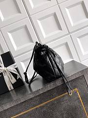 Colestore Chanel Clutch with Leather Strap   Lambskin & Gold-Tone Metal  Black  12 x 18 x 5cm - 6