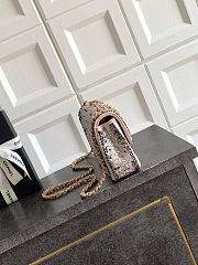 Colestore Chanel Evening Bag   Strass, Imitation Pearls & Gold-Tone Metal  Black, Pink, Pearly White & Gold  13 x 21 x 8cm - 4