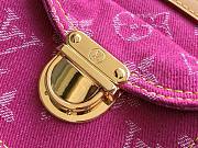 Colestore  Louis Vuitton Baggy Monogram Fushia Denim 30 x 22 x 13 cm - 5