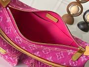 Colestore  Louis Vuitton Baggy Monogram Fushia Denim 30 x 22 x 13 cm - 6