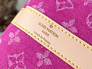 Colestore  Louis Vuitton Keepall Bandoulière 45 Fuchsia Denim 45 x 27 x 20 cm - 3