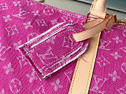 Colestore  Louis Vuitton Keepall Bandoulière 45 Fuchsia Denim 45 x 27 x 20 cm - 2