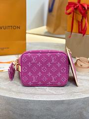 Colestore  Louis Vuitton All In BB Monogram Fuchsia Denim 16x18x12cm - 4
